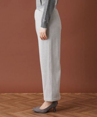 【あったか素材】セミワイドウエストゴムパンツ