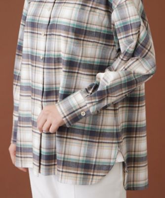 チェックネルシャツ【Leilian WHITE LABEL