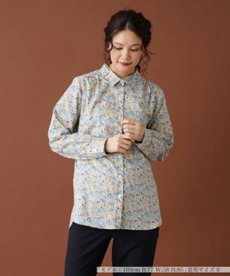 ＜Leilian (Women)＞リバティプリントブラウス