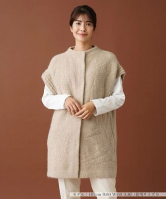 ＜Leilian (Women)＞ボトルネックロングニットベスト