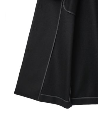 Leilian レリアン 9 レディース ロングコート 黒 DMW Leilian #wnc レリアン コート ステンカラーコート 9 黒 シルク
