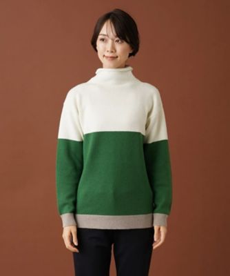 カラーブロックハイネックニット | Leilian (Women)/レリアン