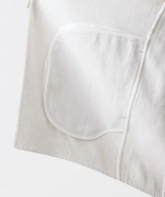 綿麻ノーカラージャケット
