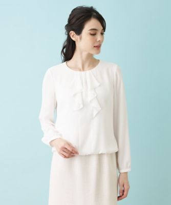 ＜Leilian (Women)＞【セレモニー】ラッフルフリルブラウス