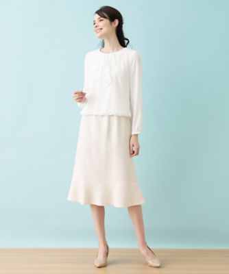 【セレモニー】ラッフルフリルブラウス