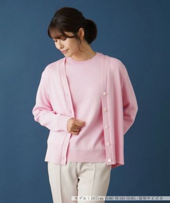 ＜Leilian (Women)＞Ｖネックニットカーディガン