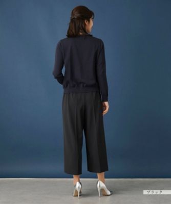 ワイドクロップドパンツ