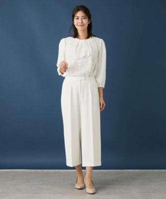 ワイドクロップドパンツ