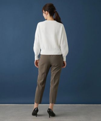 ラメゴムクロップドパンツ