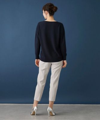 ラメゴムクロップドパンツ