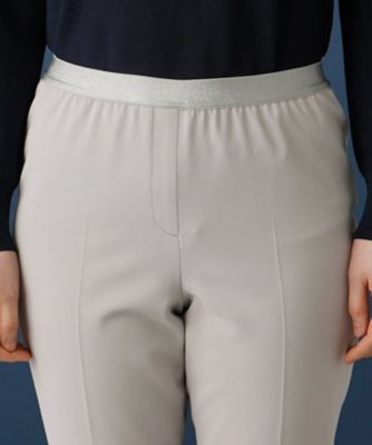 ラメゴムクロップドパンツ