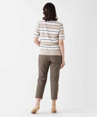 ストレッチクロップドテーパードパンツ