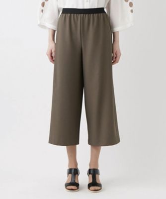ストレッチクロップドワイドパンツ