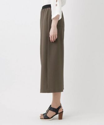 ストレッチクロップドワイドパンツ
