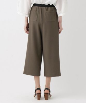 ストレッチクロップドワイドパンツ