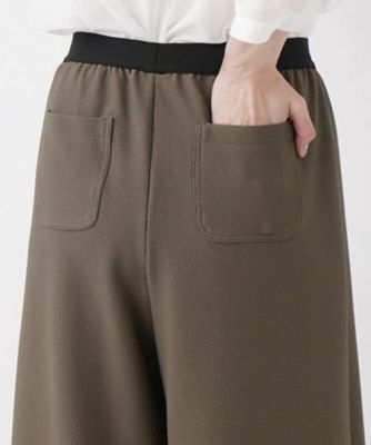ストレッチクロップドワイドパンツ