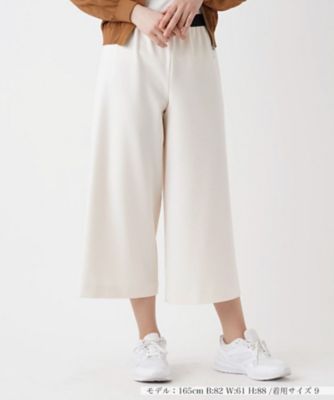 ストレッチクロップドワイドパンツ