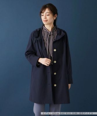 レリアン 近年モデル 濃紺ネイビー フード付きジャケットスプリングコート 送料無料】フード付きコート | Leilian (Women)/レリアン | 三越