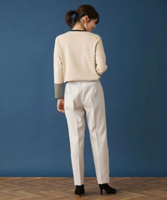 ストレッチテーパードパンツ【Ｌｅｉｌｉａｎ　ＷＨＩＴＥ　ＬＡＢＥＬ】
