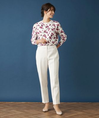 ストレッチテーパードパンツ【Ｌｅｉｌｉａｎ　ＷＨＩＴＥ　ＬＡＢＥＬ】