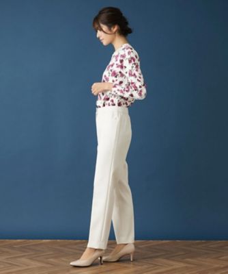 ストレッチテーパードパンツ【Ｌｅｉｌｉａｎ　ＷＨＩＴＥ　ＬＡＢＥＬ】