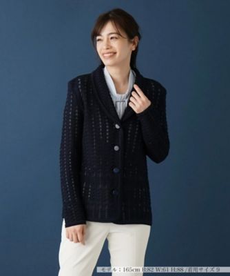 ＜Leilian (Women)＞コットンニットジャケット