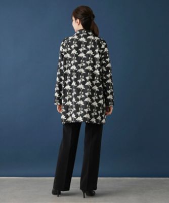 ジャカードフラワーコート【ＲＯＣＨＡＳ　Ｐｒｅｍｉｅｒｅ】
