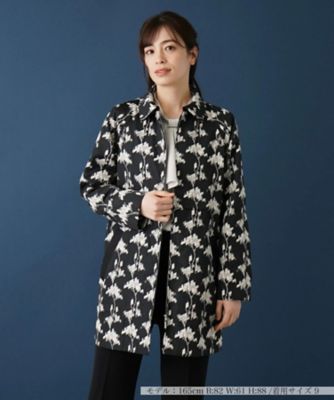 ジャカードフラワーコート【ＲＯＣＨＡＳ　Ｐｒｅｍｉｅｒｅ】