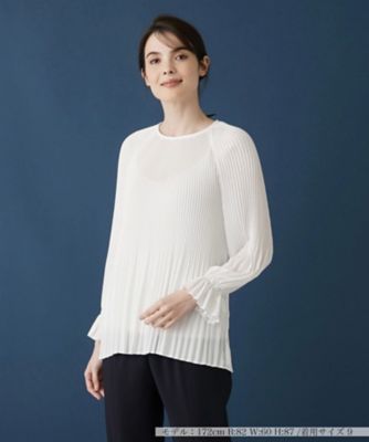 ＜Leilian (Women)＞プリーツブラウス