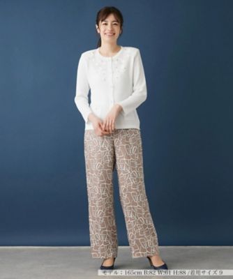【セットアップ対応商品】ワイドワイドパンツ【ＲＯＣＨＡＳ　Ｐｒｅｍｉｅｒｅ】【ＥＲＩＣＡ】