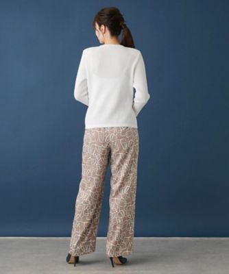 【セットアップ対応商品】ワイドワイドパンツ【ＲＯＣＨＡＳ　Ｐｒｅｍｉｅｒｅ】【ＥＲＩＣＡ】