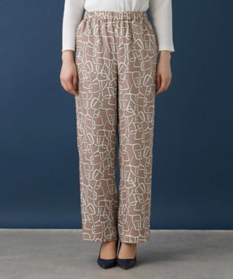 【セットアップ対応商品】ワイドワイドパンツ【ＲＯＣＨＡＳ　Ｐｒｅｍｉｅｒｅ】【ＥＲＩＣＡ】