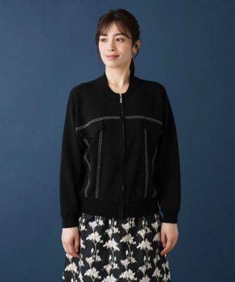 ジップアップカーディガン【ＲＯＣＨＡＳ　Ｐｒｅｍｉｅｒｅ】
