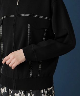 ジップアップカーディガン【ＲＯＣＨＡＳ　Ｐｒｅｍｉｅｒｅ】