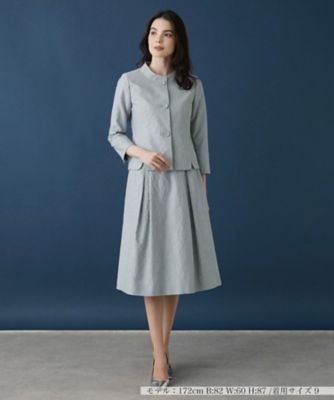 ＜Leilian (Women)＞【セレモニー】ストレッチスタンドカラースーツ