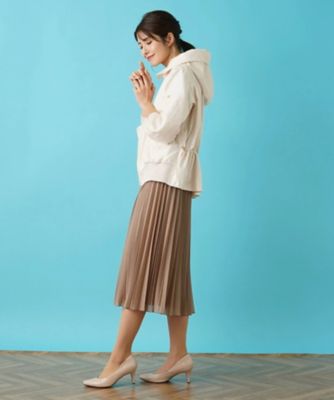 フード付きジップアップブルゾン