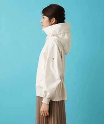 フード付きジップアップブルゾン