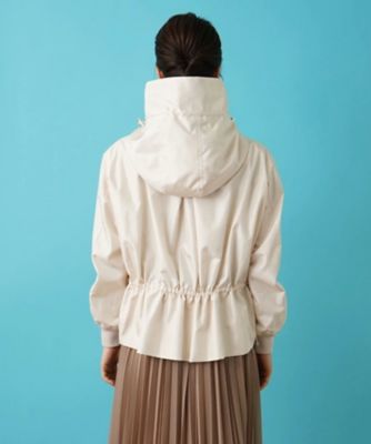 フード付きジップアップブルゾン