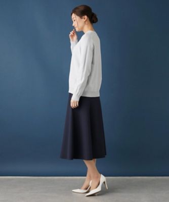 洗えるクルーネックニットカーディガン