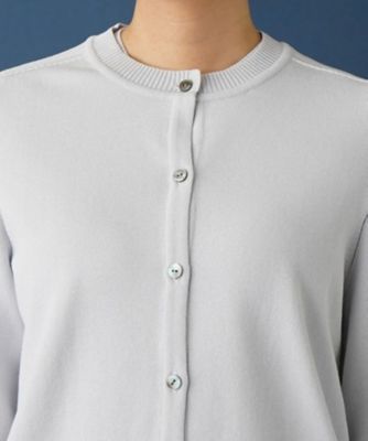 洗えるクルーネックニットカーディガン