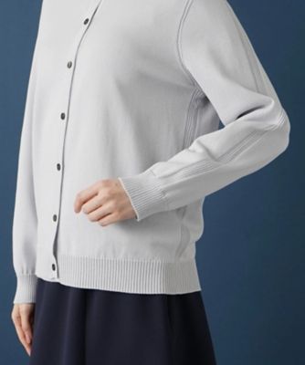 洗えるクルーネックニットカーディガン
