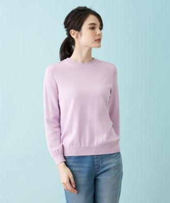 洗えるプルオーバーニット