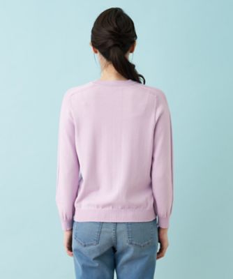 洗えるプルオーバーニット