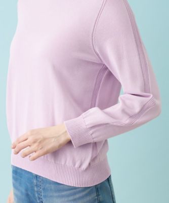 洗えるプルオーバーニット
