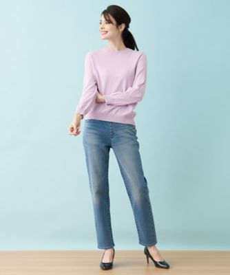 洗えるプルオーバーニット