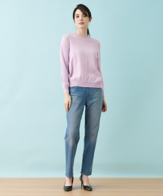 洗えるプルオーバーニット