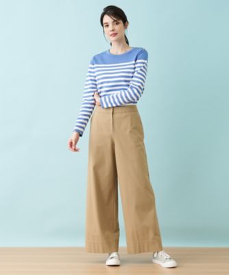 センタープレスパンツ【THE NEW】【Leilian