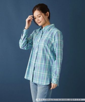＜Leilian (Women)＞チェックブラウス