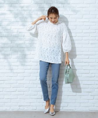 ＜Leilian (Women)＞総柄ブラウス