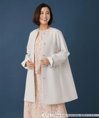 ＜Leilian (Women)＞ラグランノーカラーコート